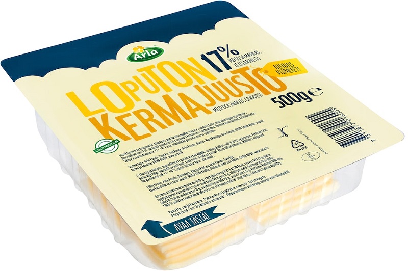 Arla Loputon 17% slice cheese 500g 